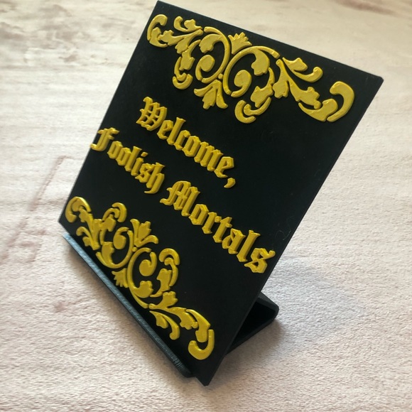 Welcome Foolish Mortals 3D Printed Art - Picture 4 of 4